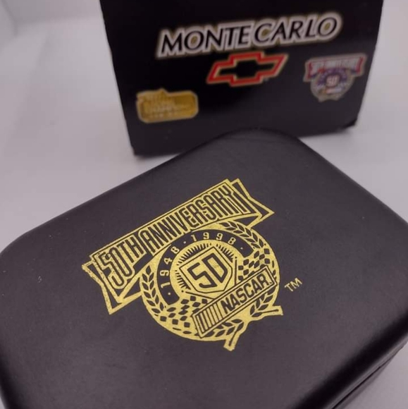 Monte Carlo Nascar 50th Anniversary 24k Collectible Car in case - Picture 2 of 4